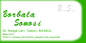borbala somosi business card